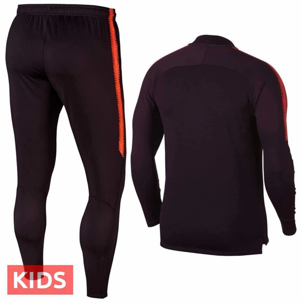 Kids - AS Roma Training Technical Soccer Tracksuit 2018/19 - Nike Animal Print Button Closure