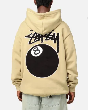 Anti Pilling High-Tech Protection St??ssy 8 Ball Chenille Hoodie Khaki