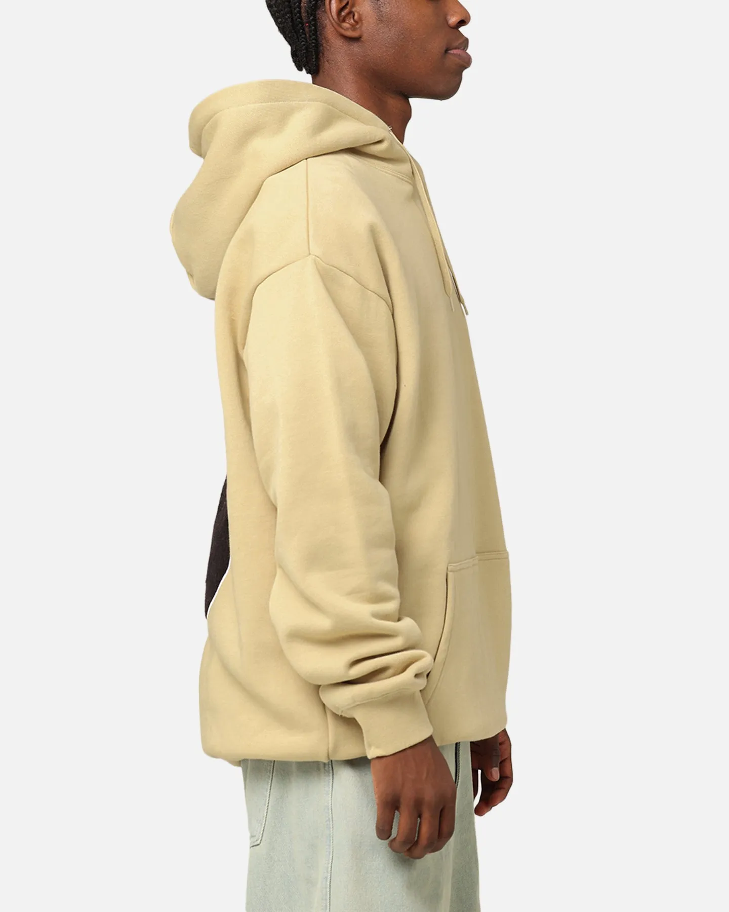 St??ssy 8 Ball Chenille Hoodie Khaki Sports use anniversary