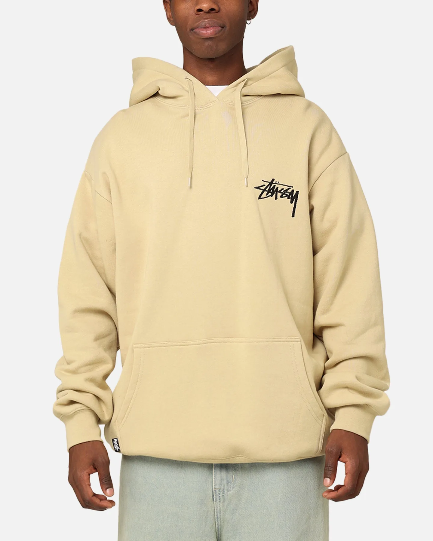 St??ssy 8 Ball Chenille Hoodie Khaki Surf