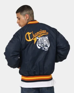 Finance Equity Champion Lifestyle Letterman Jacket Navy