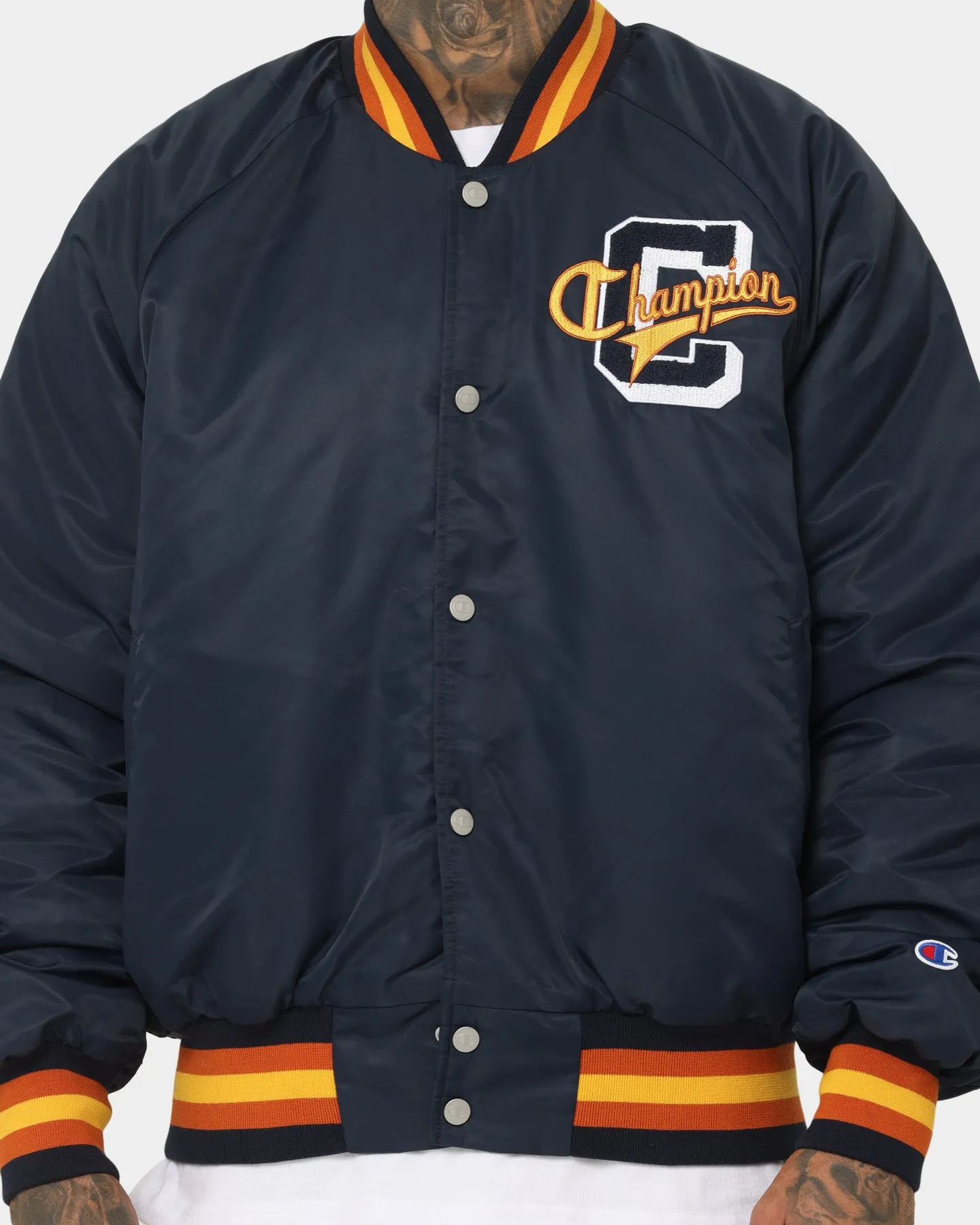 home - party Lotion Champion Lifestyle Letterman Jacket Navy