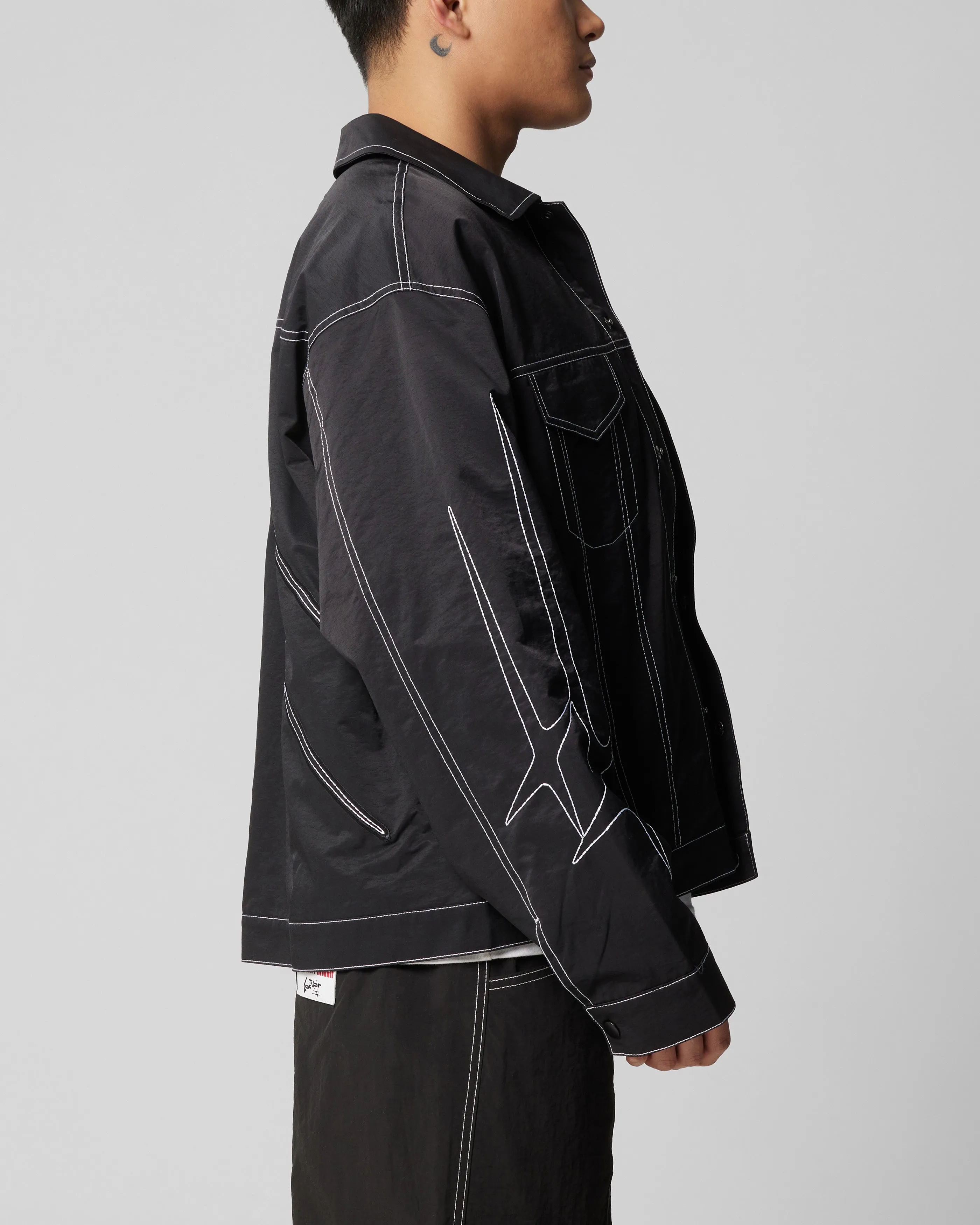Souvenir Loiter Galaxy Contrast Jacket Black