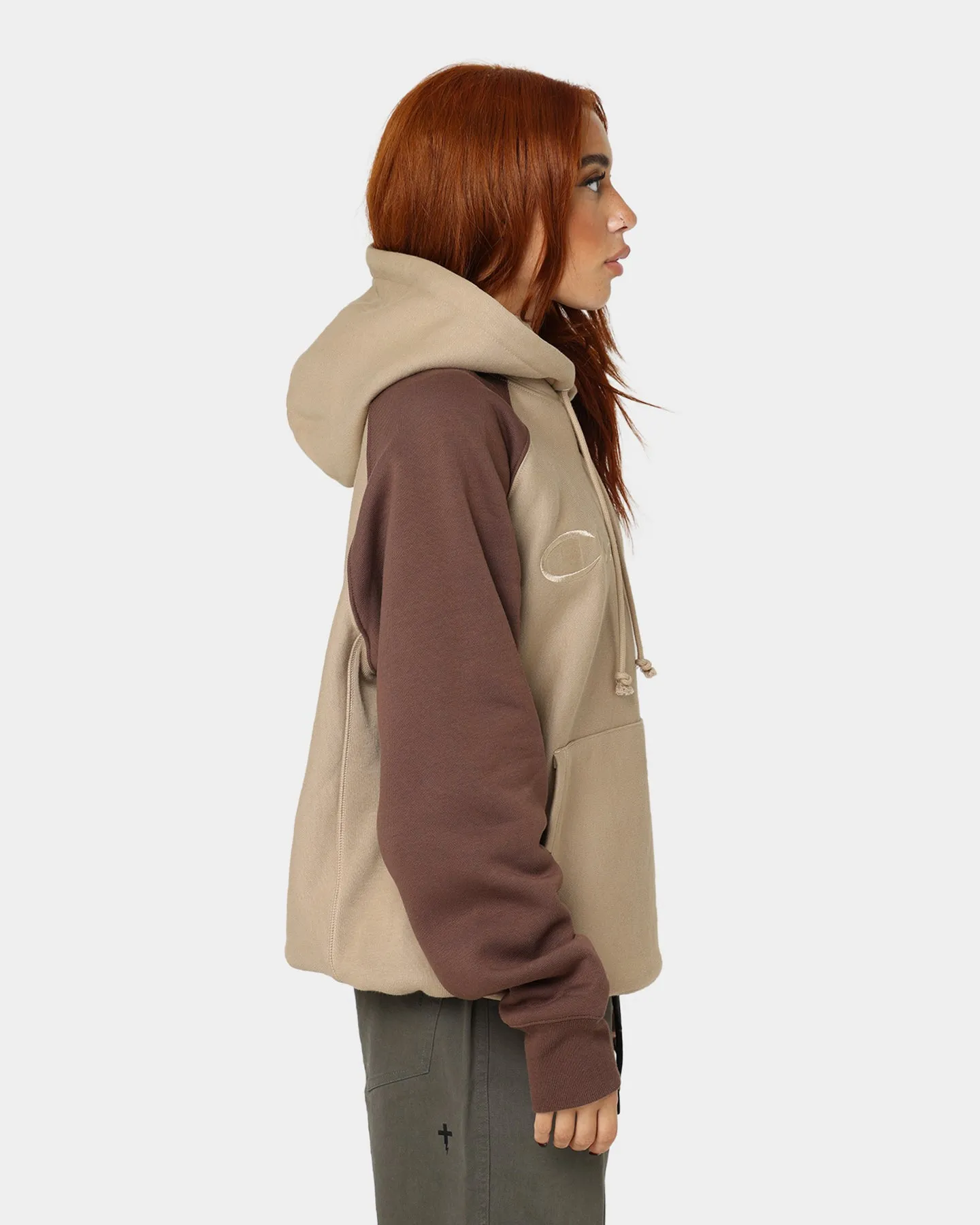 Champion Reverse Weave Raglan Hoodie Country Walnut Reservation