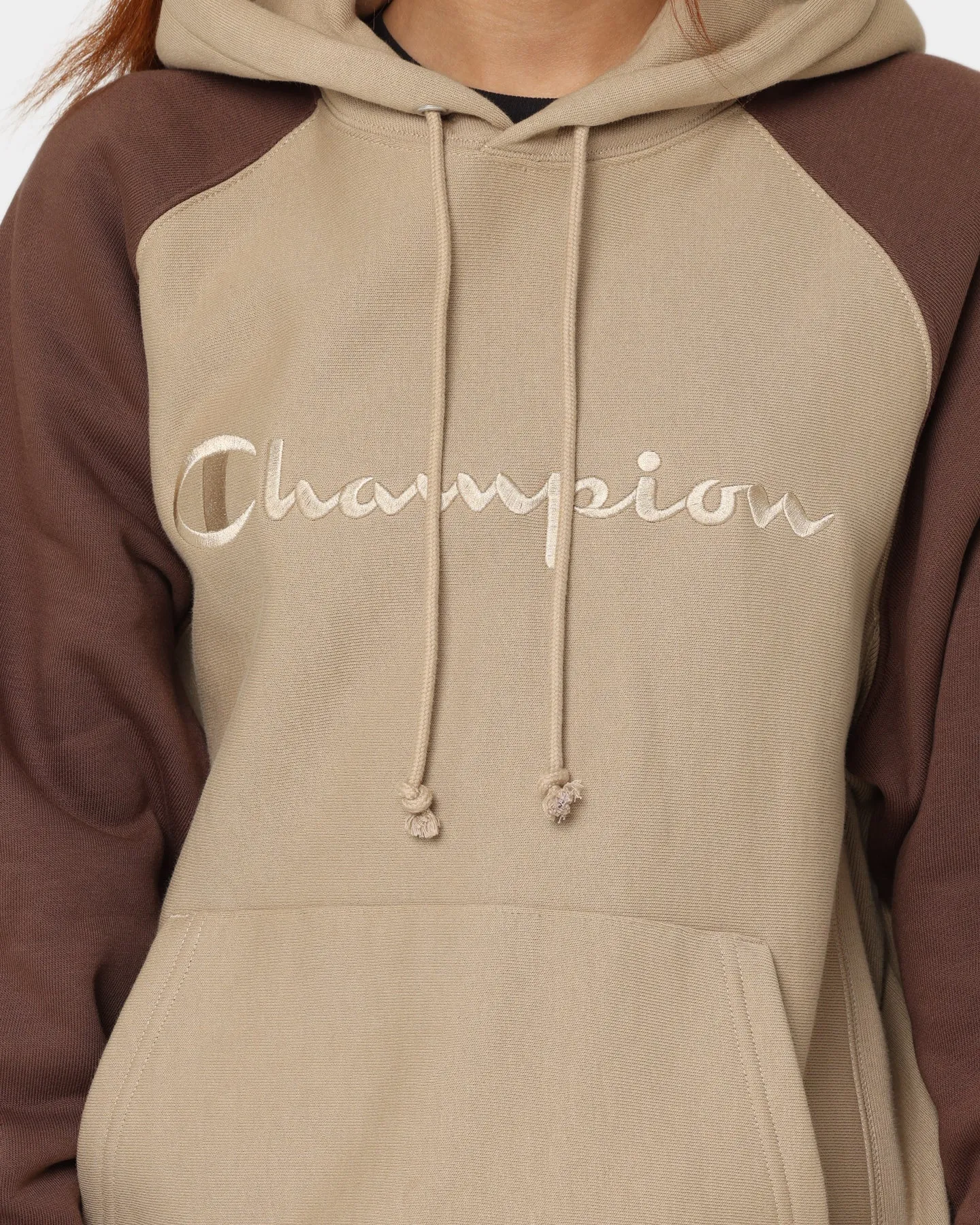 suitable for night wear Champion Reverse Weave Raglan Hoodie Country Walnut