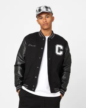 Classic Style Perseverance Carre MVP Varsity Jacket Black/White