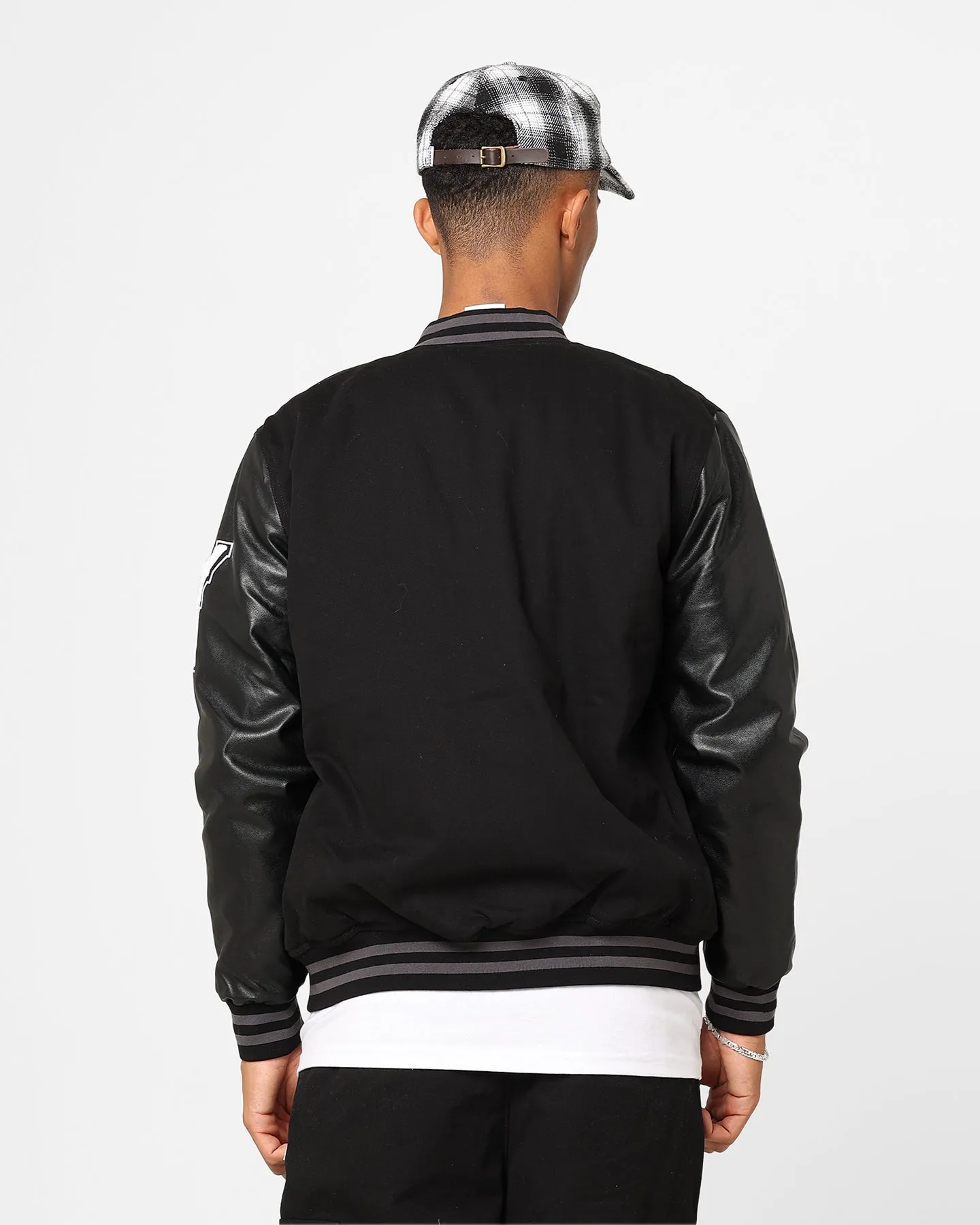 Recharge Casual Outdoor Layer Carre MVP Varsity Jacket Black/White