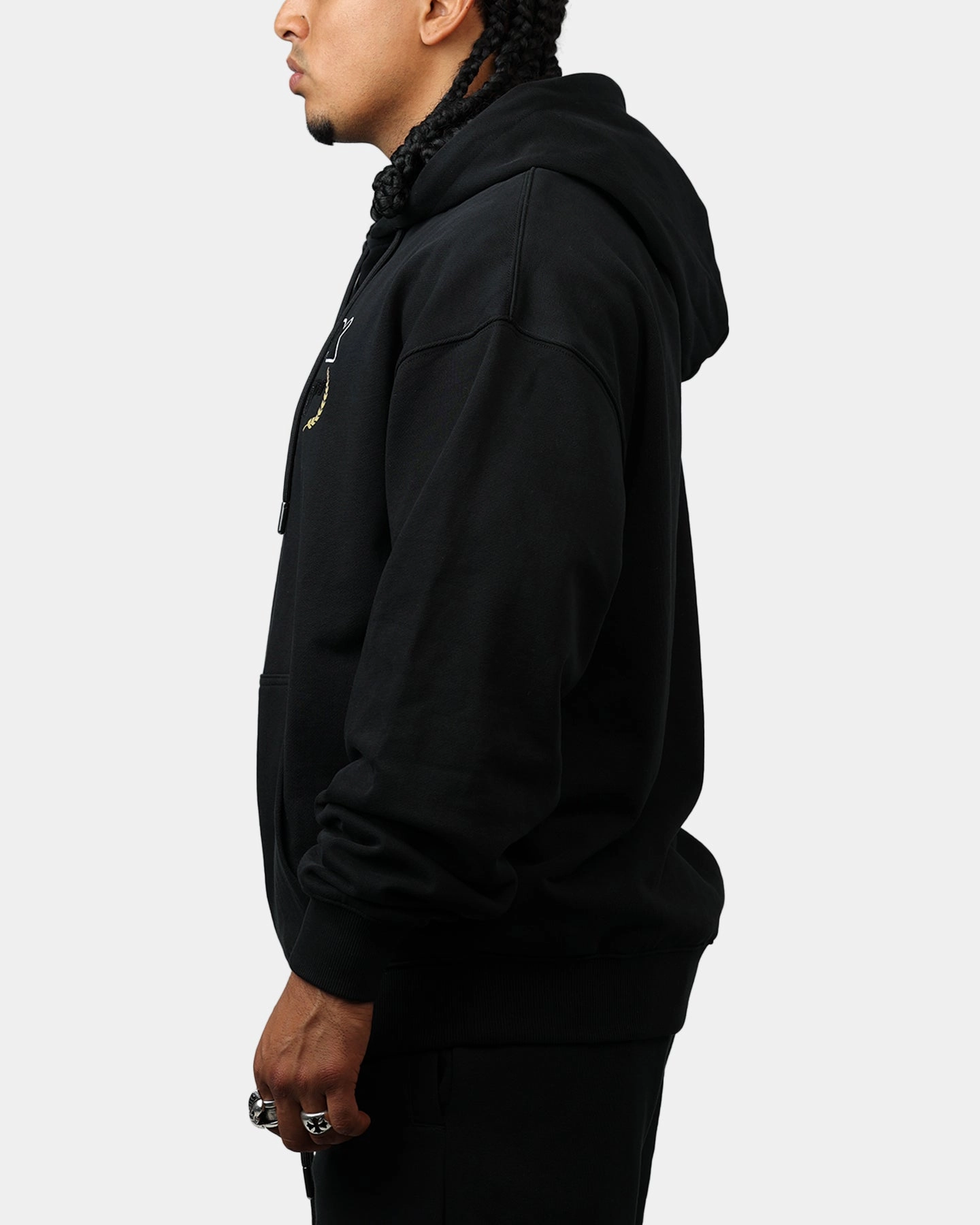 Display Wind Friendly Avirex Gold Hoodie Black/Gold