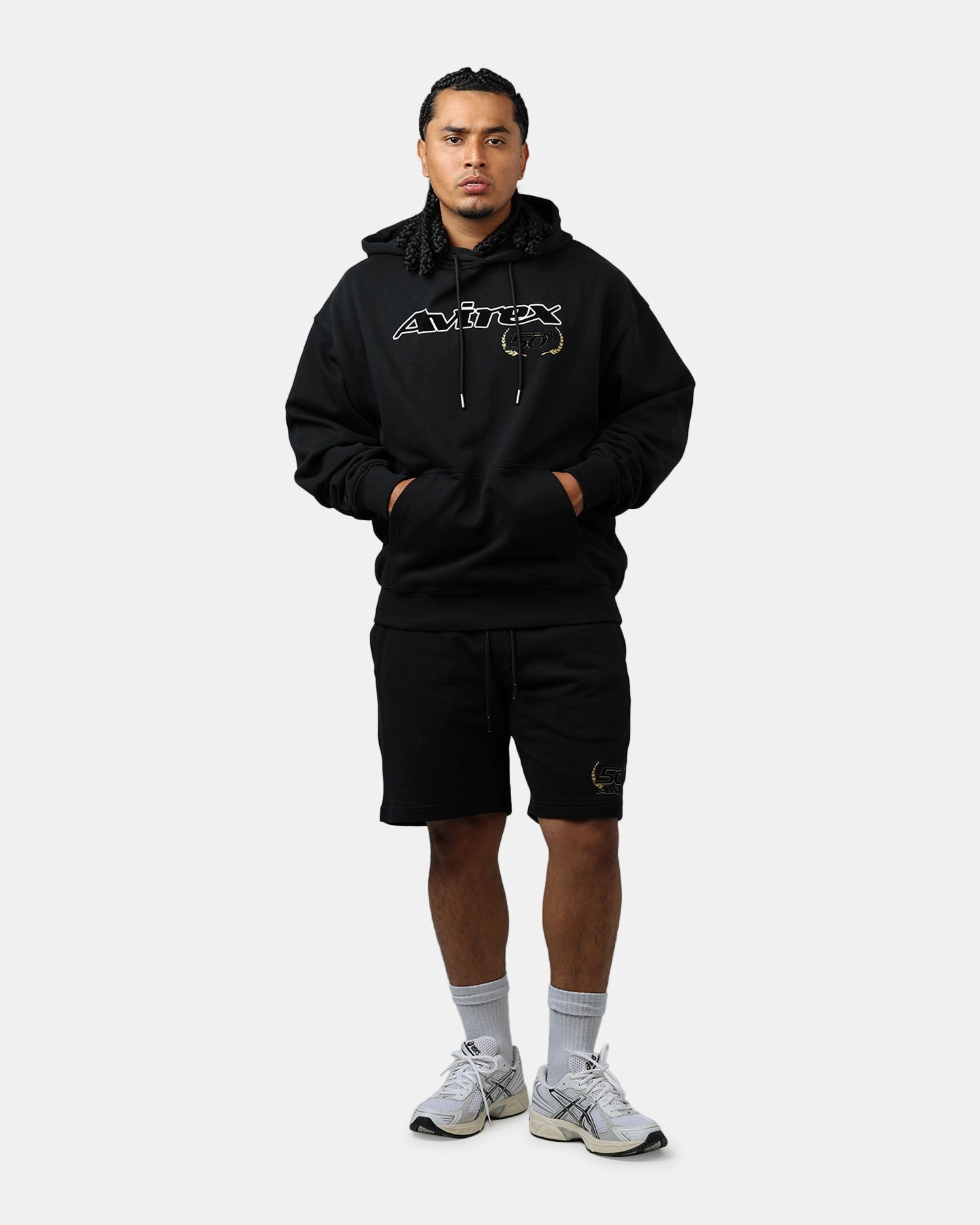Avirex Gold Hoodie Black/Gold bus ride