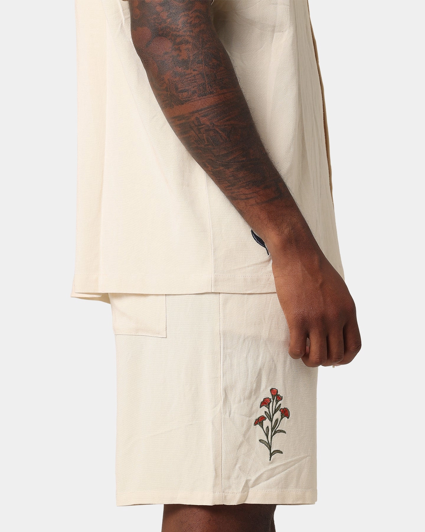 Quick Dry Material XXIII Serene Linen Shorts Off White