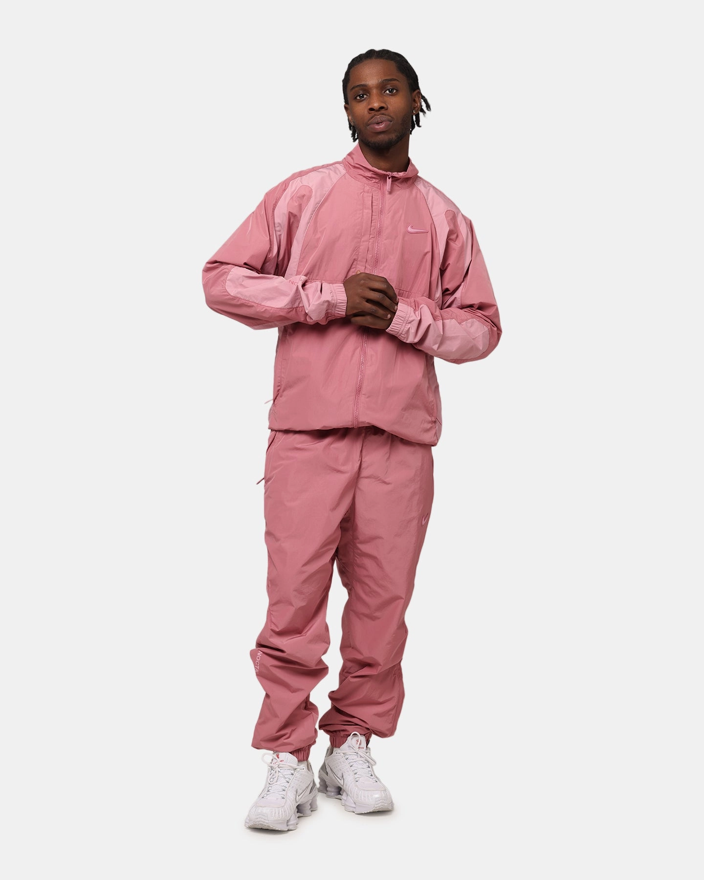 Nike Nocta Northstar Nylon Track Jacket Desert Berry Double Layered Edging