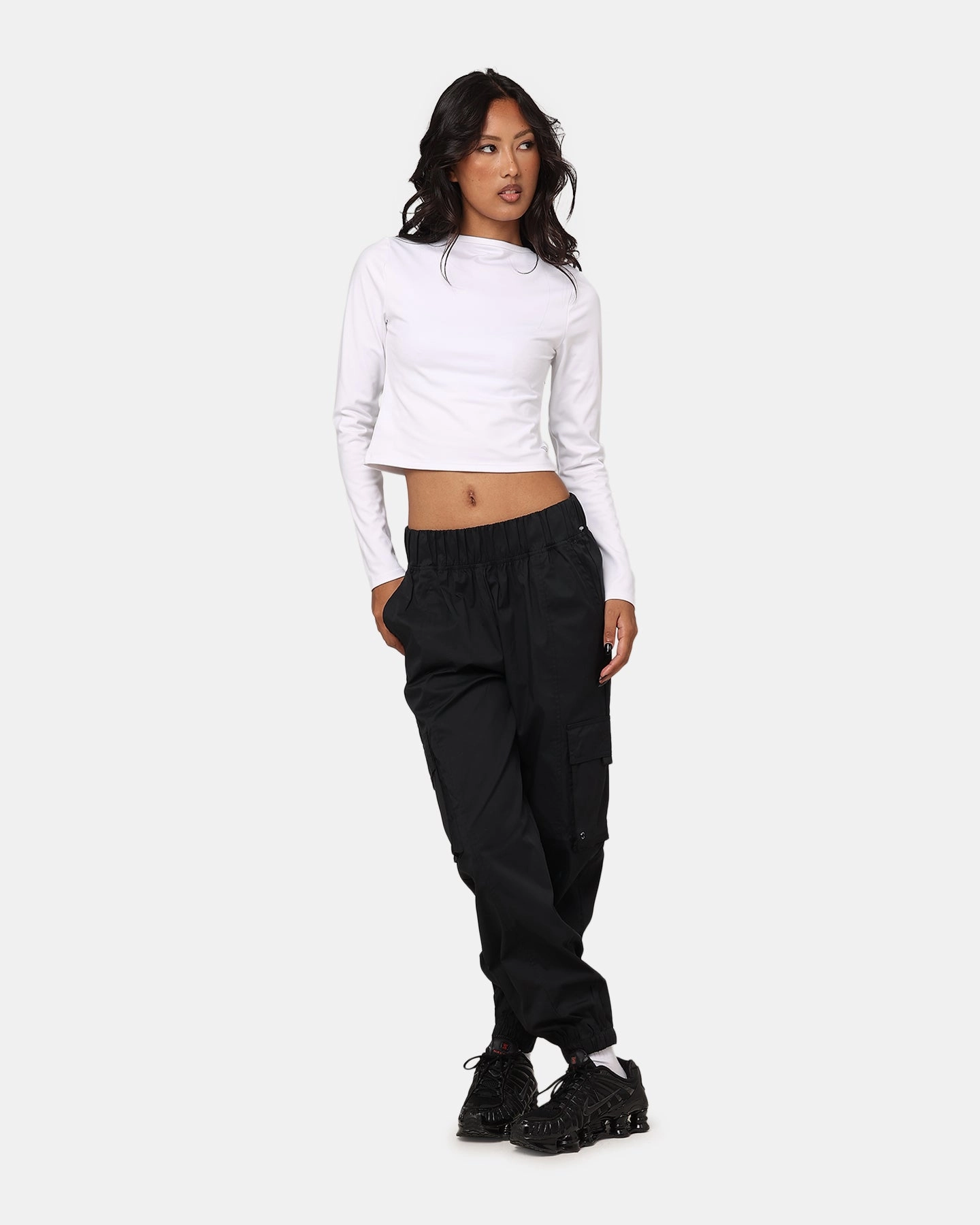 Sporty Look Champion Women's Rochester Cargo Pant Black