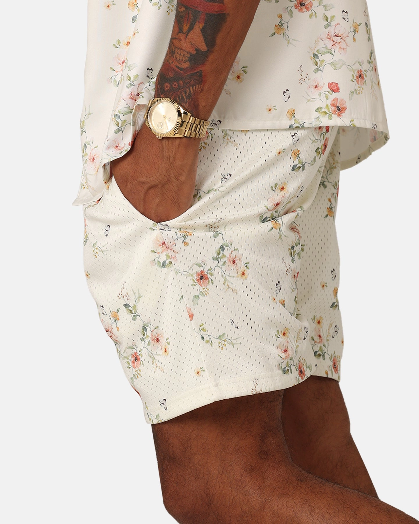 Collectible Item Eco-friendly XXIII Anthony Mesh Shorts Cream/Red/White