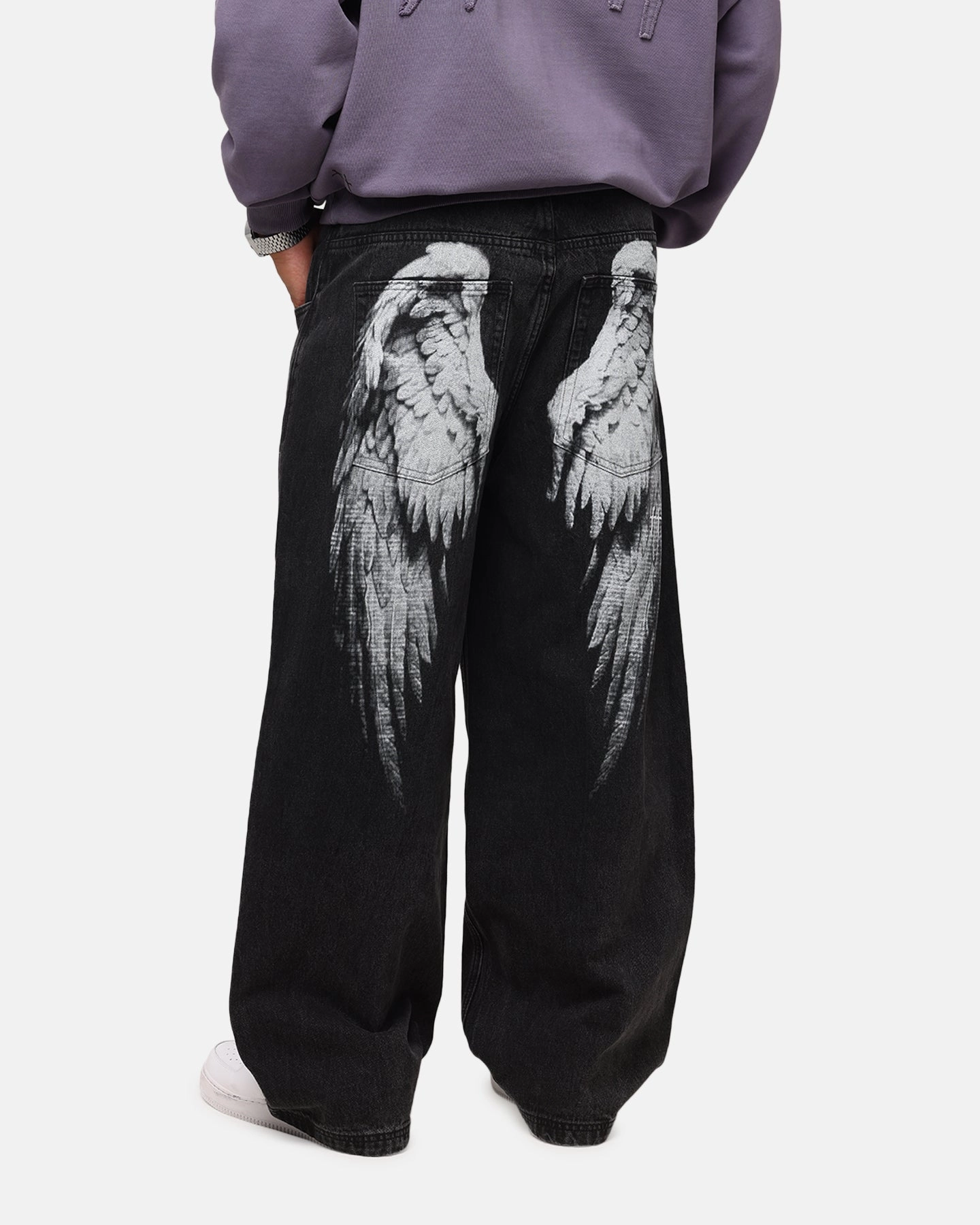 DoubleLayeredKnees Saint Morta Amplus Afterlife Jeans Black Shadow