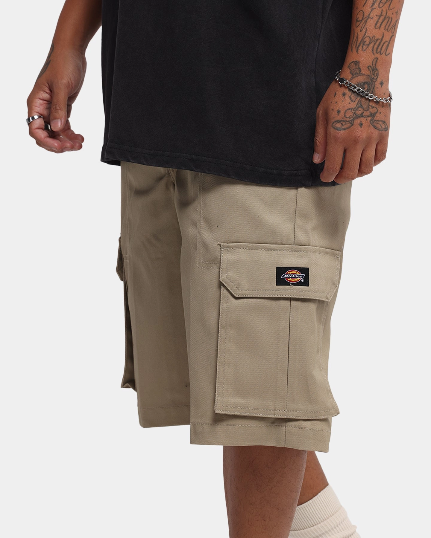 Dickies 131 Slim Straight Cargo Shorts Khaki Stain Resistant Treatment NonSlipGrip