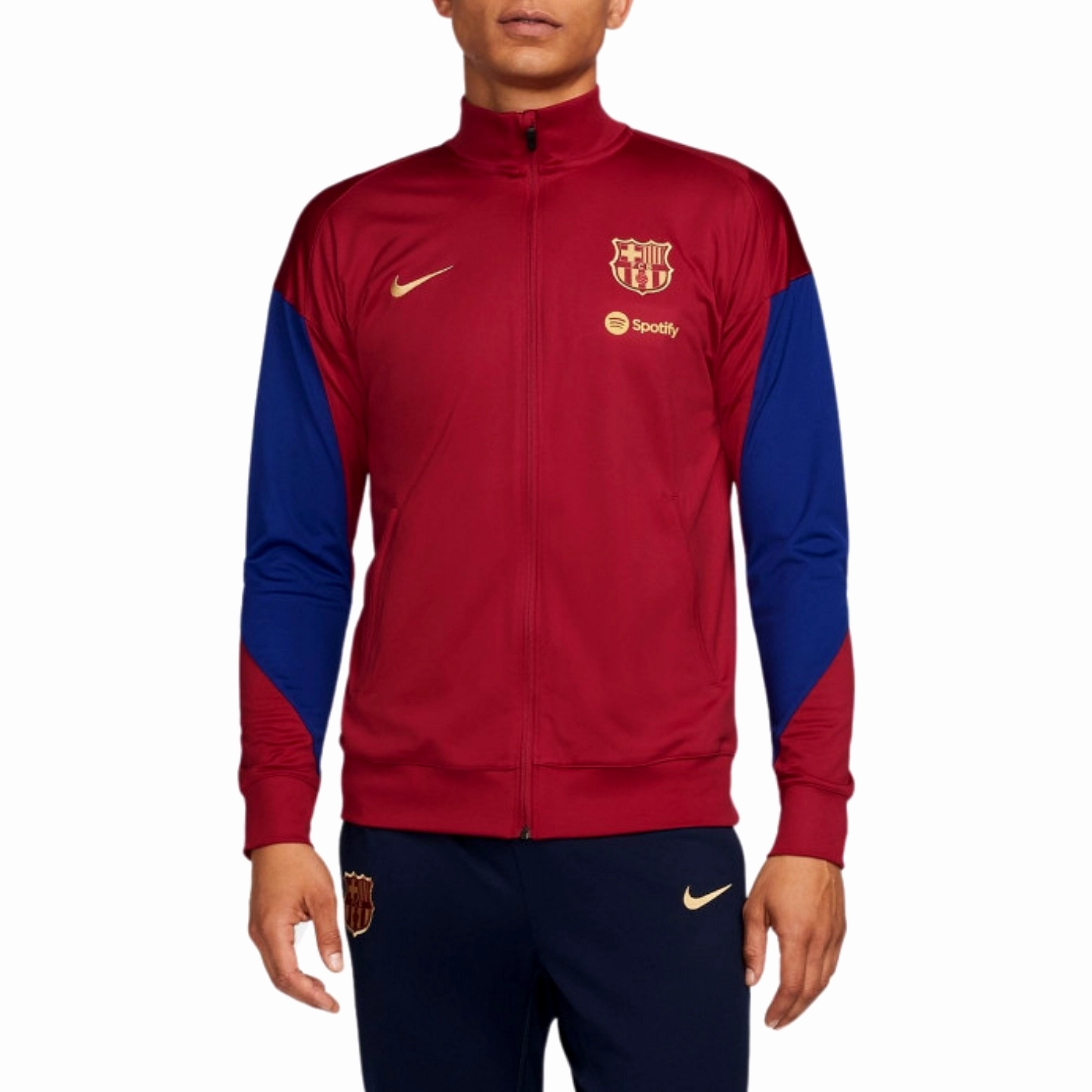 aluminum Resort Wear FC Barcelona red/blue training presentation soccer tracksuit 2024 - Nike