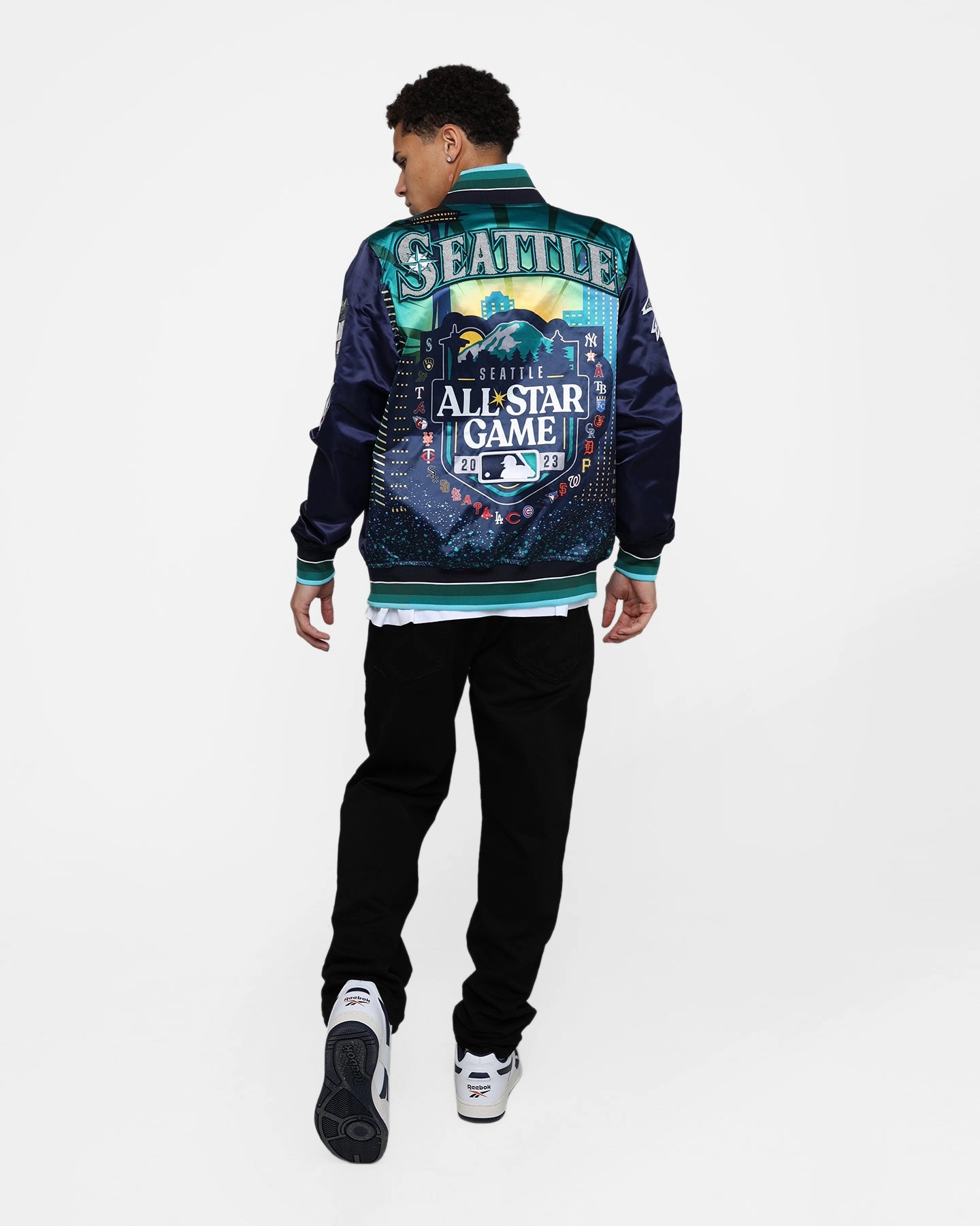 Pro Standard MLB All Star Satin Rib Jacket Navy New Arrival
