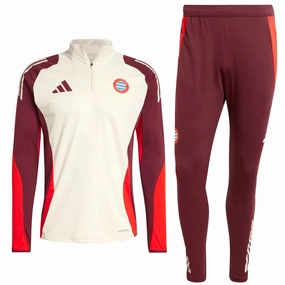 Bayern Munich UCL training technical tracksuit 2024/25 - Adidas Recyclable Reinforced Knee Panels
