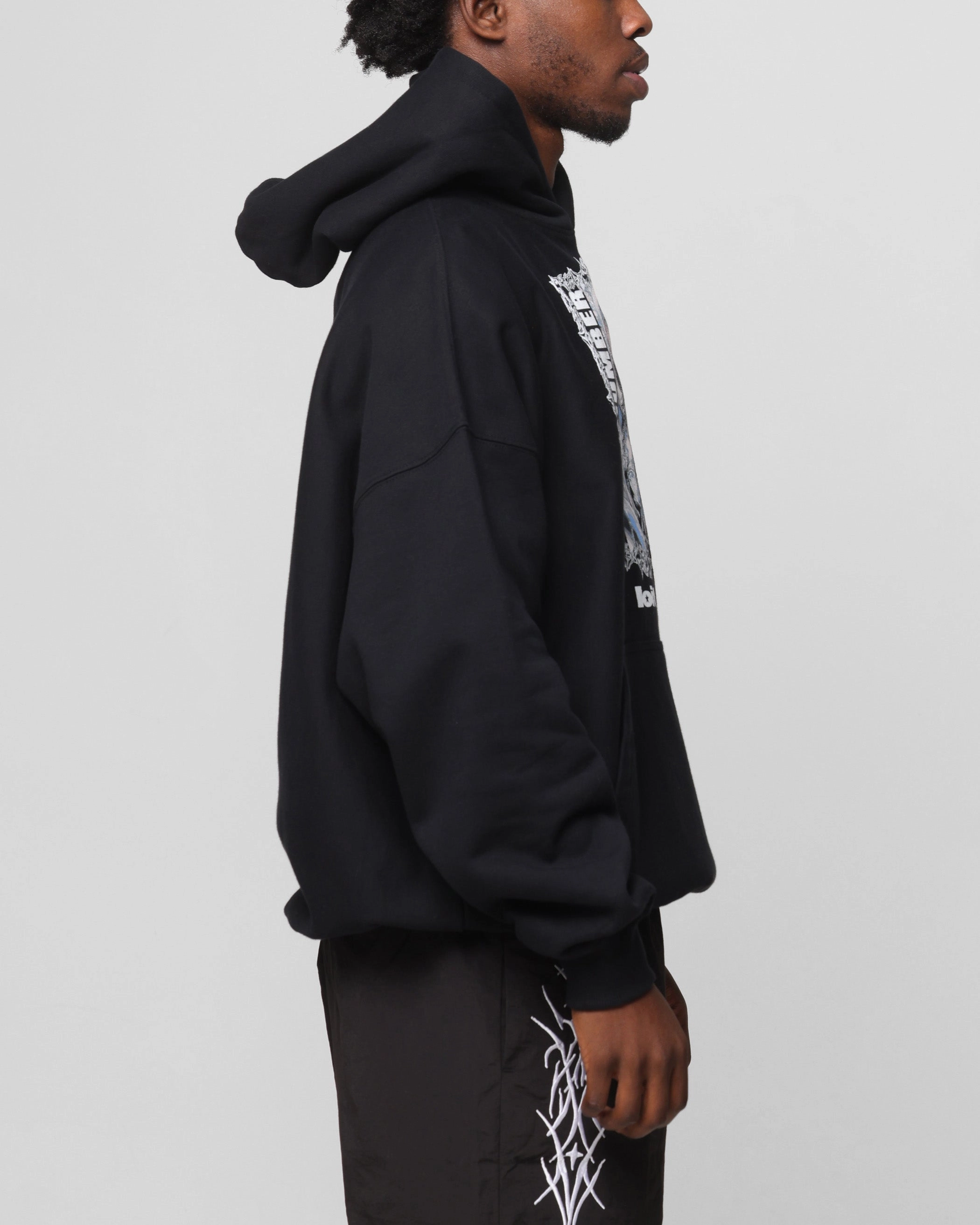 Loiter Angel Number Hoodie Black Signature Piece