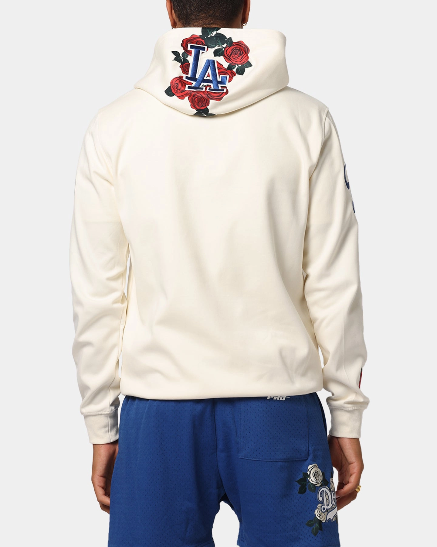 Pro Standard Los Angeles Dodgers Roses Pullover Hoodie Eggshell Global fashion Neutral palette