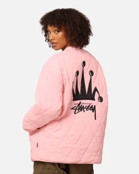 Era Awareness St??ssy Women's Stock Crown Quilted Jacket Pink
