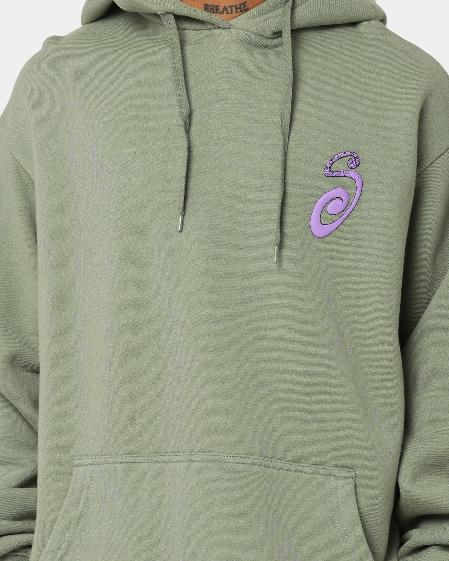 adults Stussy S IS Hoodie Faded Green