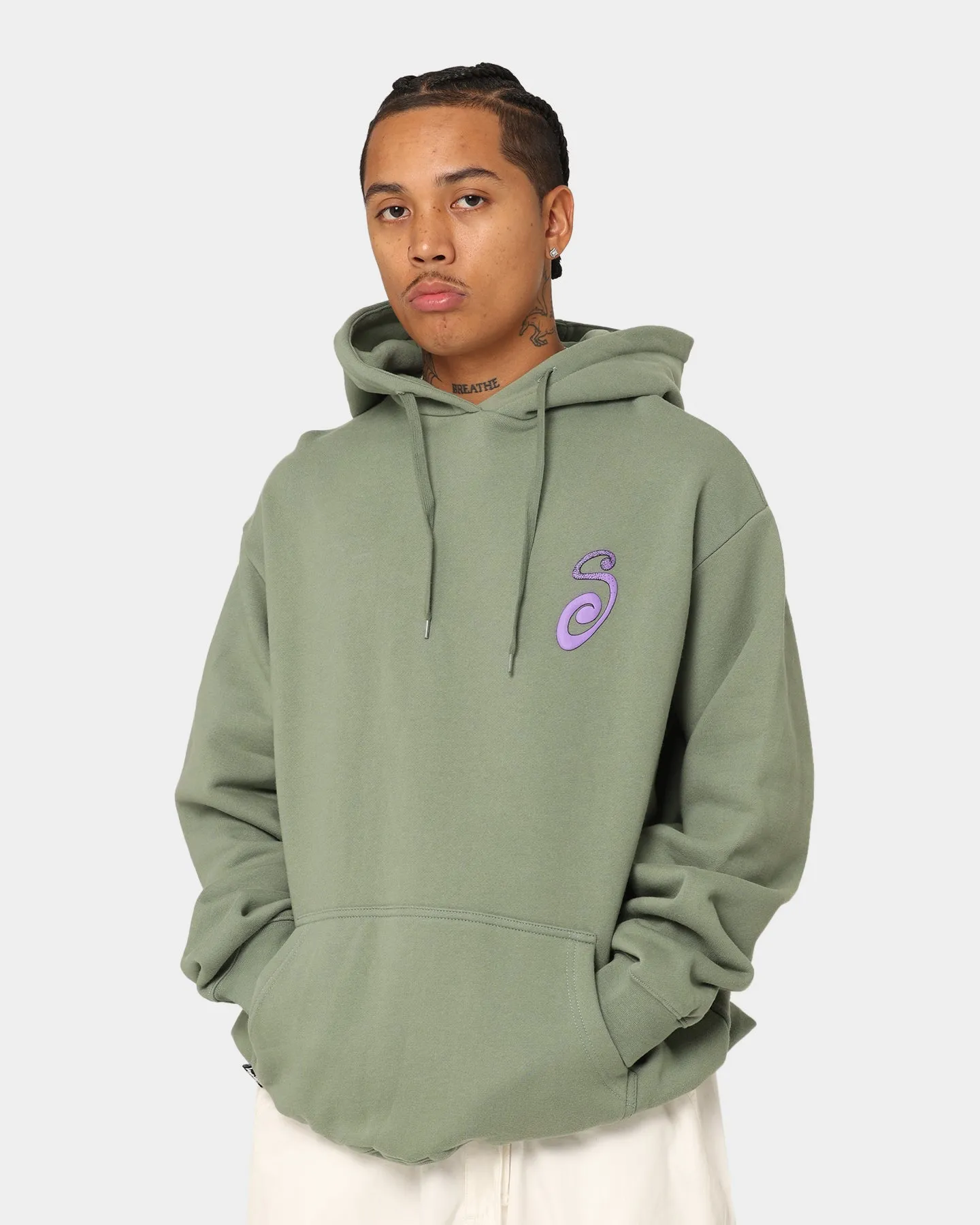 Hidden pockets Endorse Stussy S IS Hoodie Faded Green