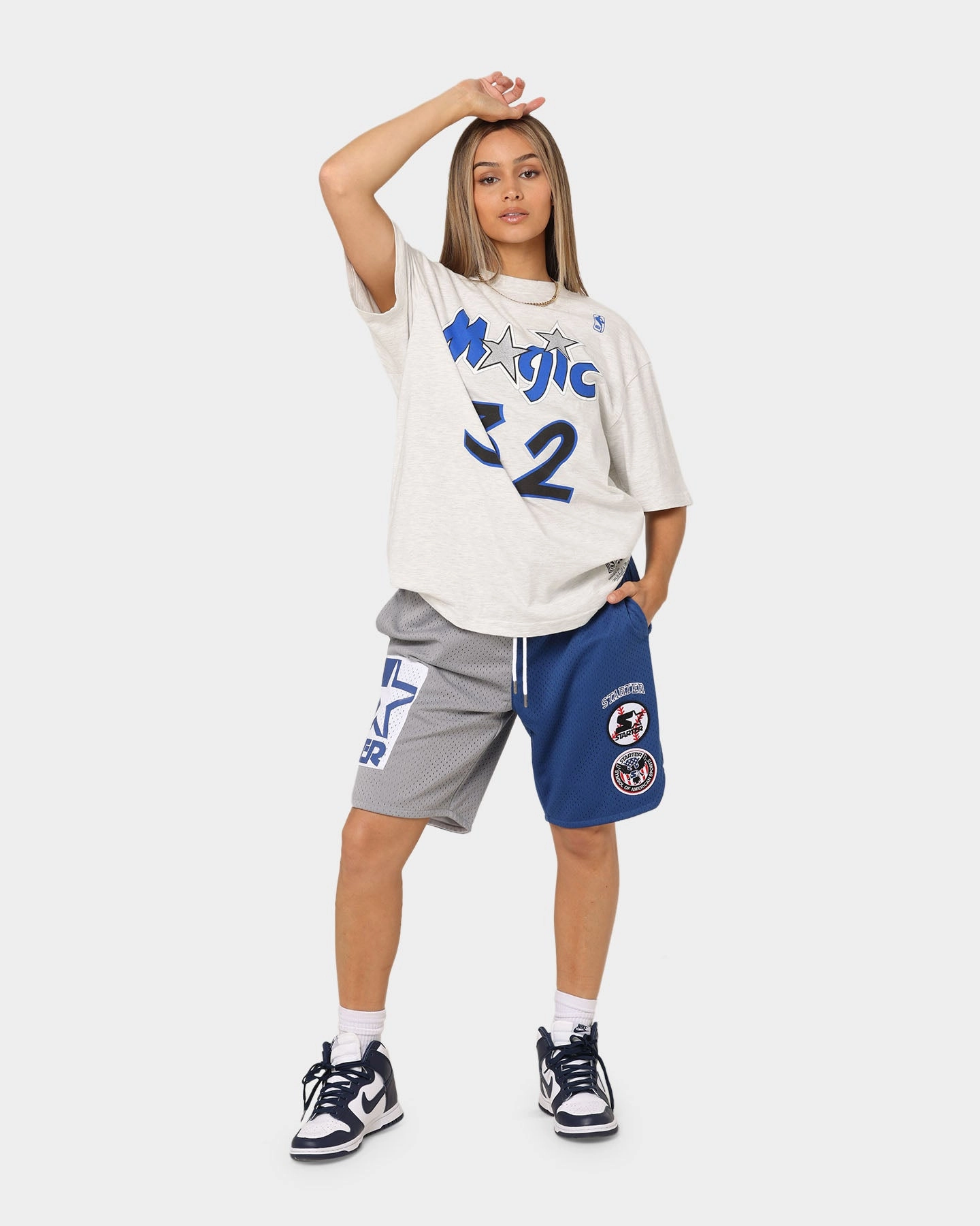 formal shorts Silicone Gripper Strips Starter Slider Mesh Shorts Blue/Grey