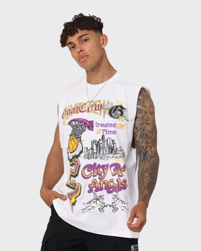 Goat Crew City Of Angels Muscle T-Shirt White Comfort First