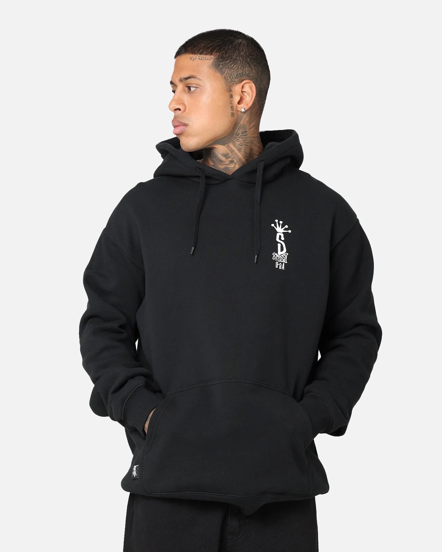 Dual Layer Ventilation Market Stussy Big S LCB Hoodie Black