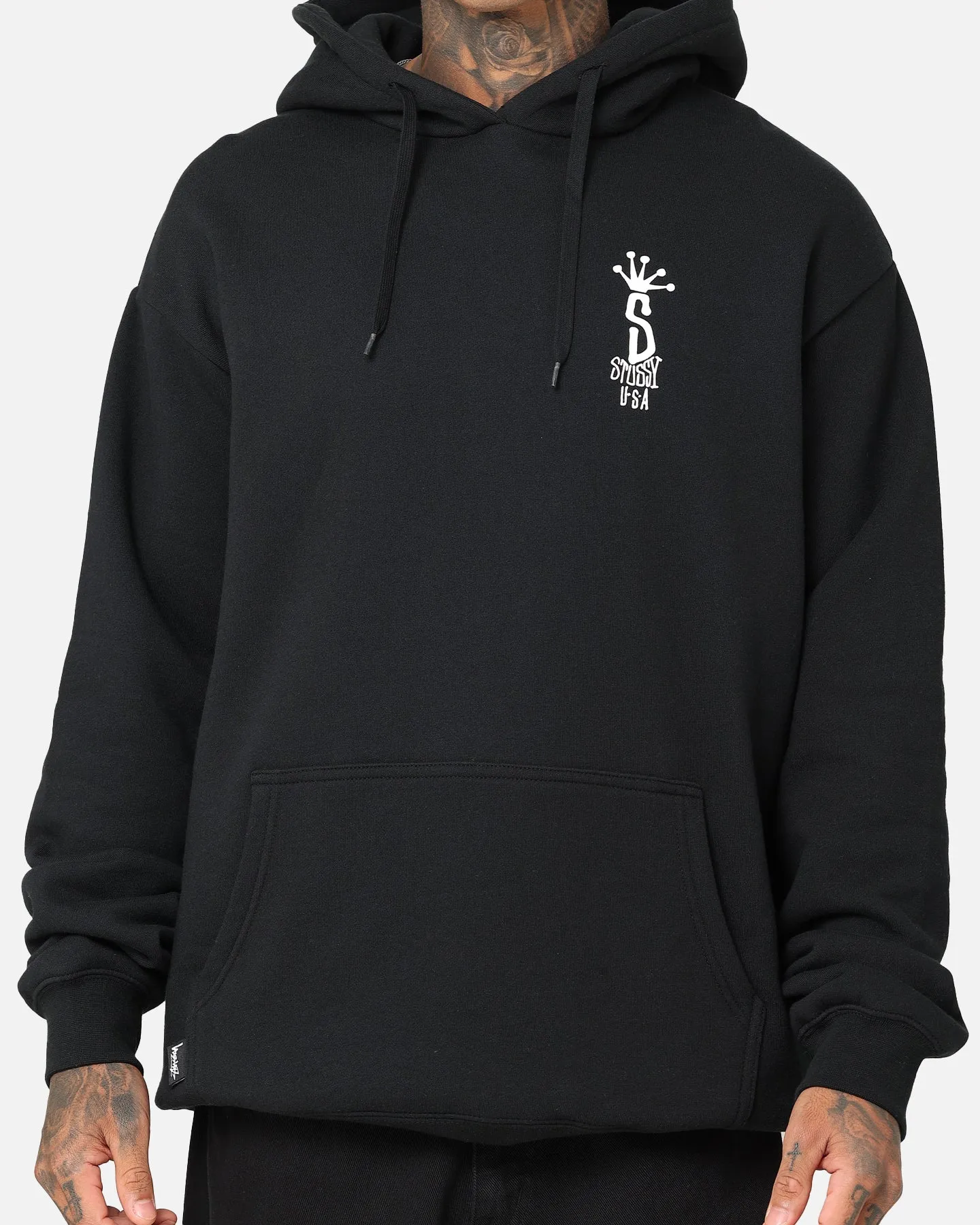 Flexible comfort enhancer Stussy Big S LCB Hoodie Black