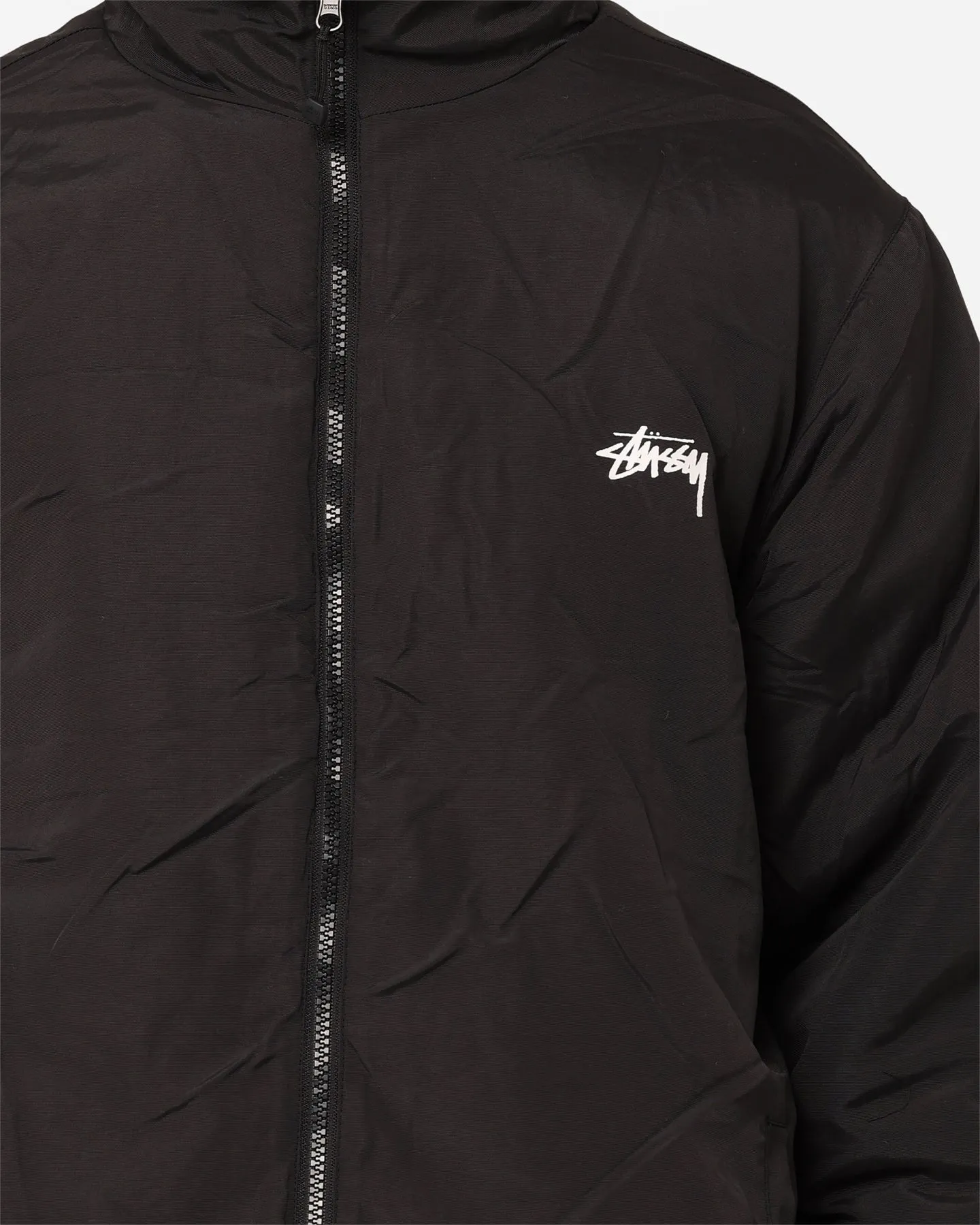 Insulated Interior Stussy Dragon Sherpa Jacket Black