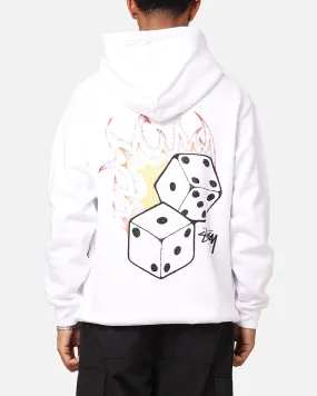 Advantage Surprise Stussy Fire Dice Fleece Hoodie White