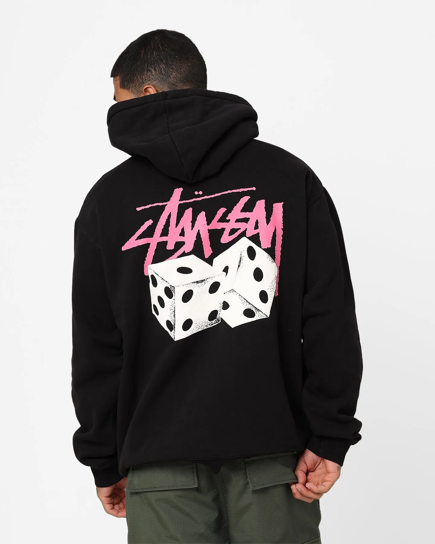 Stussy Pigment Pair Of Dice Hoodie Pigment Black Eco-friendly size - inclusive