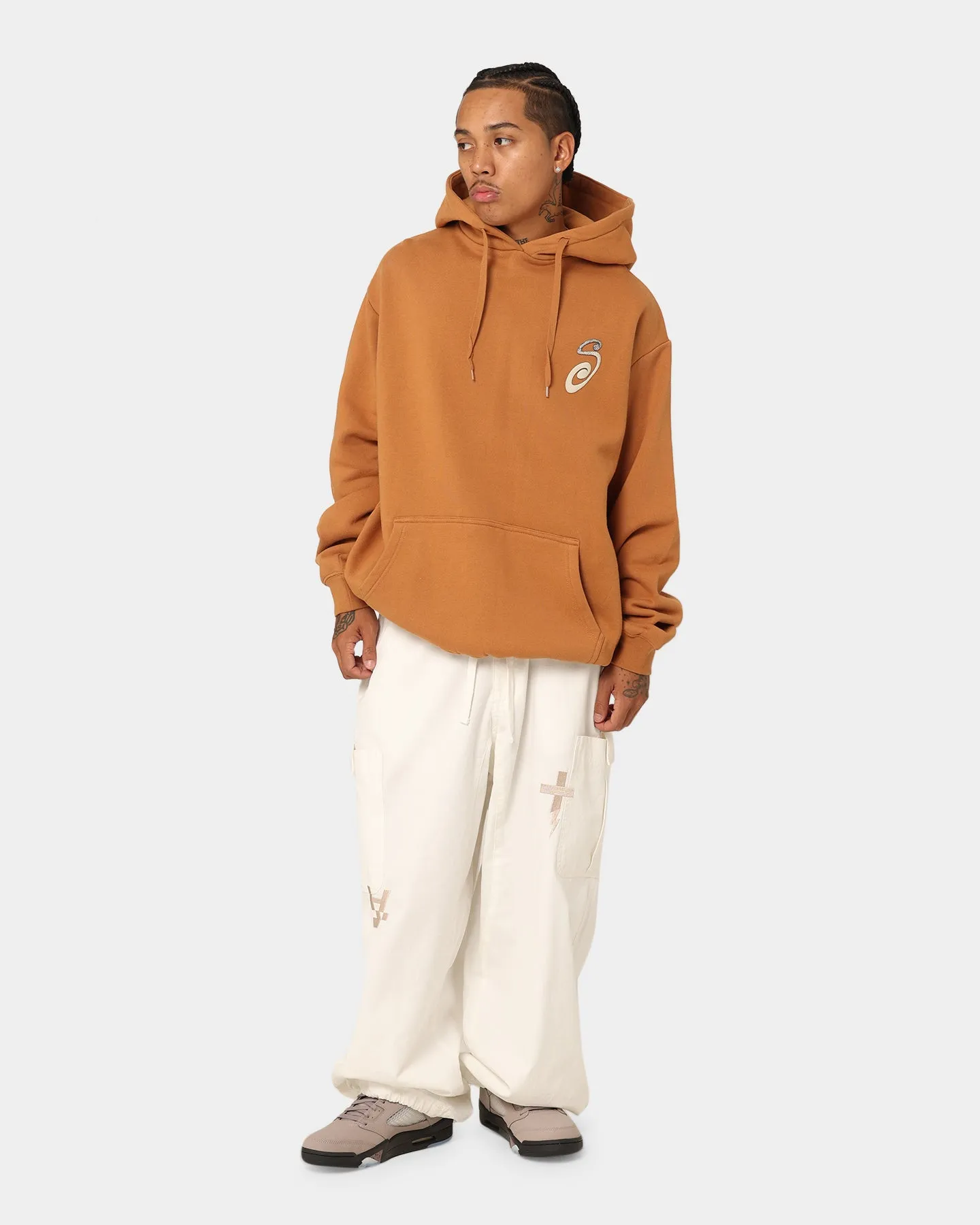 Weatherproof Zippers concert - goers Stussy S IS Hoodie Almond