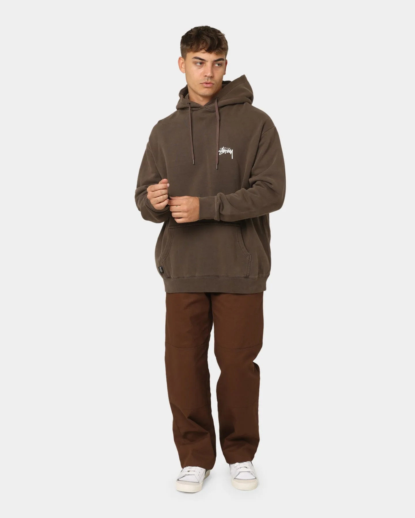 Stussy Something's Cooking Hoodie Brown Pigment Notebook