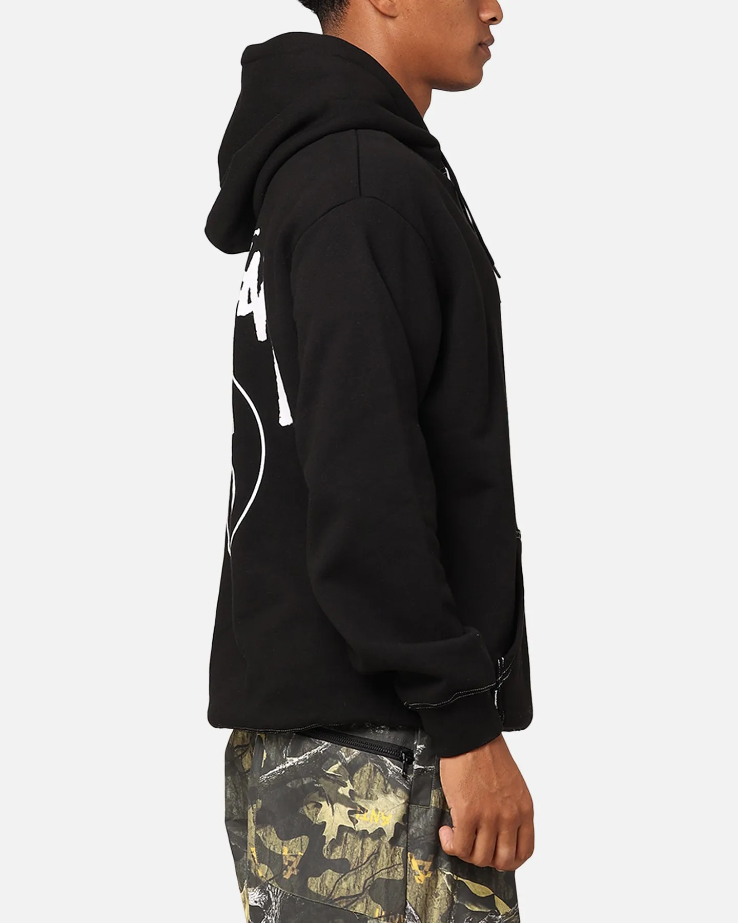Stussy SS Link Fleece Hoodie Black Lightweight insulation