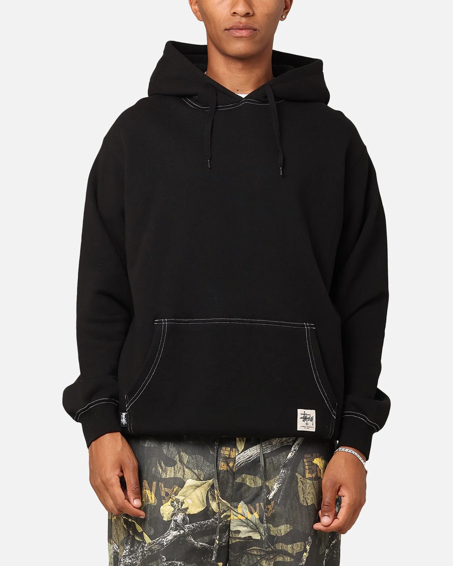 Stussy SS Link Fleece Hoodie Black Fashion Week