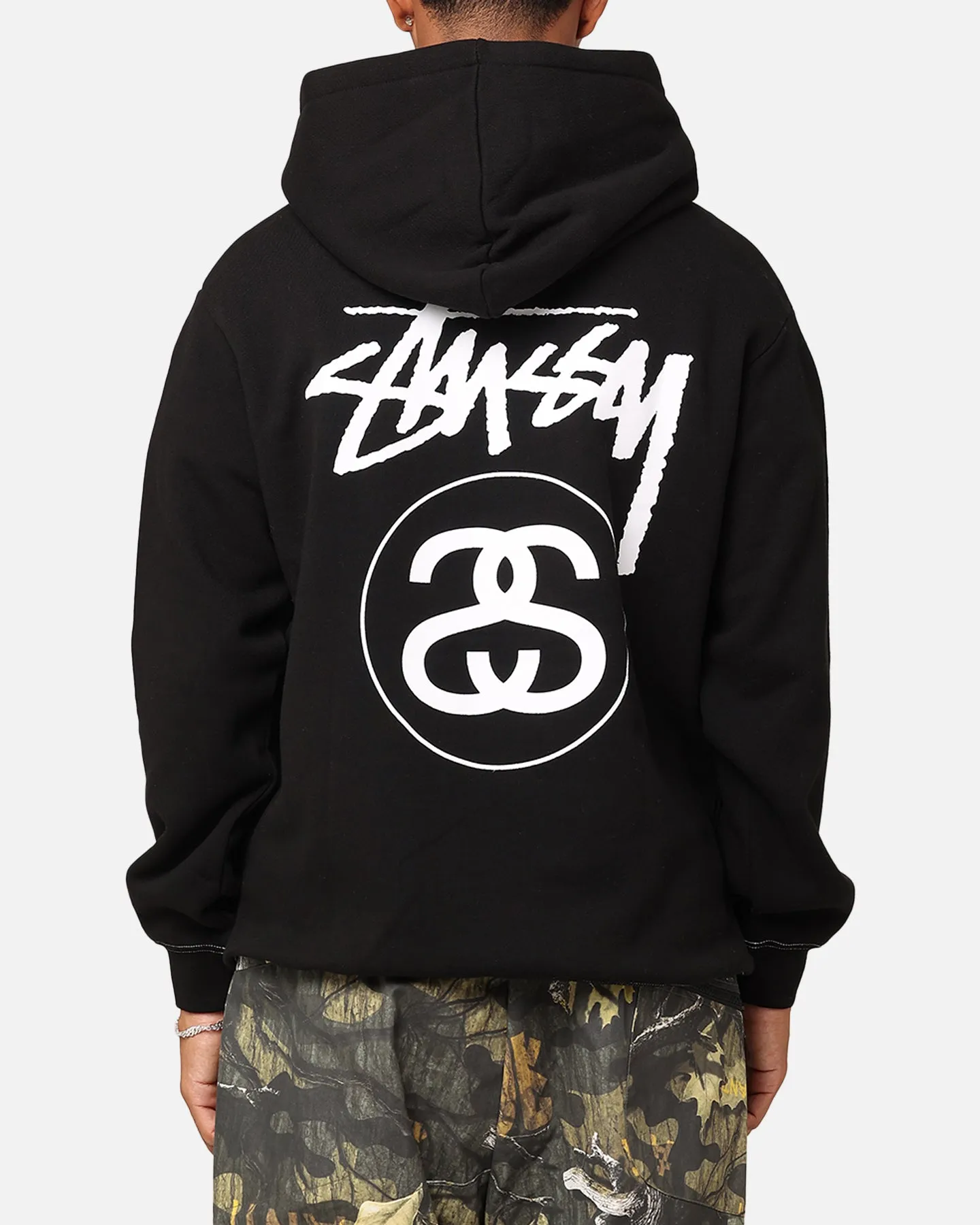 Stussy SS Link Fleece Hoodie Black Multi Directional Stretch Project