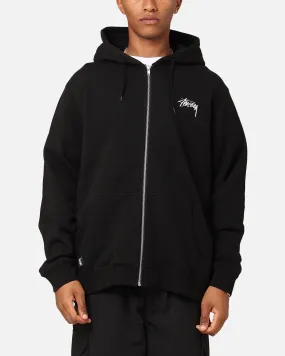 Assignment Bandana Stussy Stock Embroidery Full Zip Hoodie Black