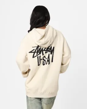 Stussy USA LCB Hoodie Cream Ergonomic Tailoring