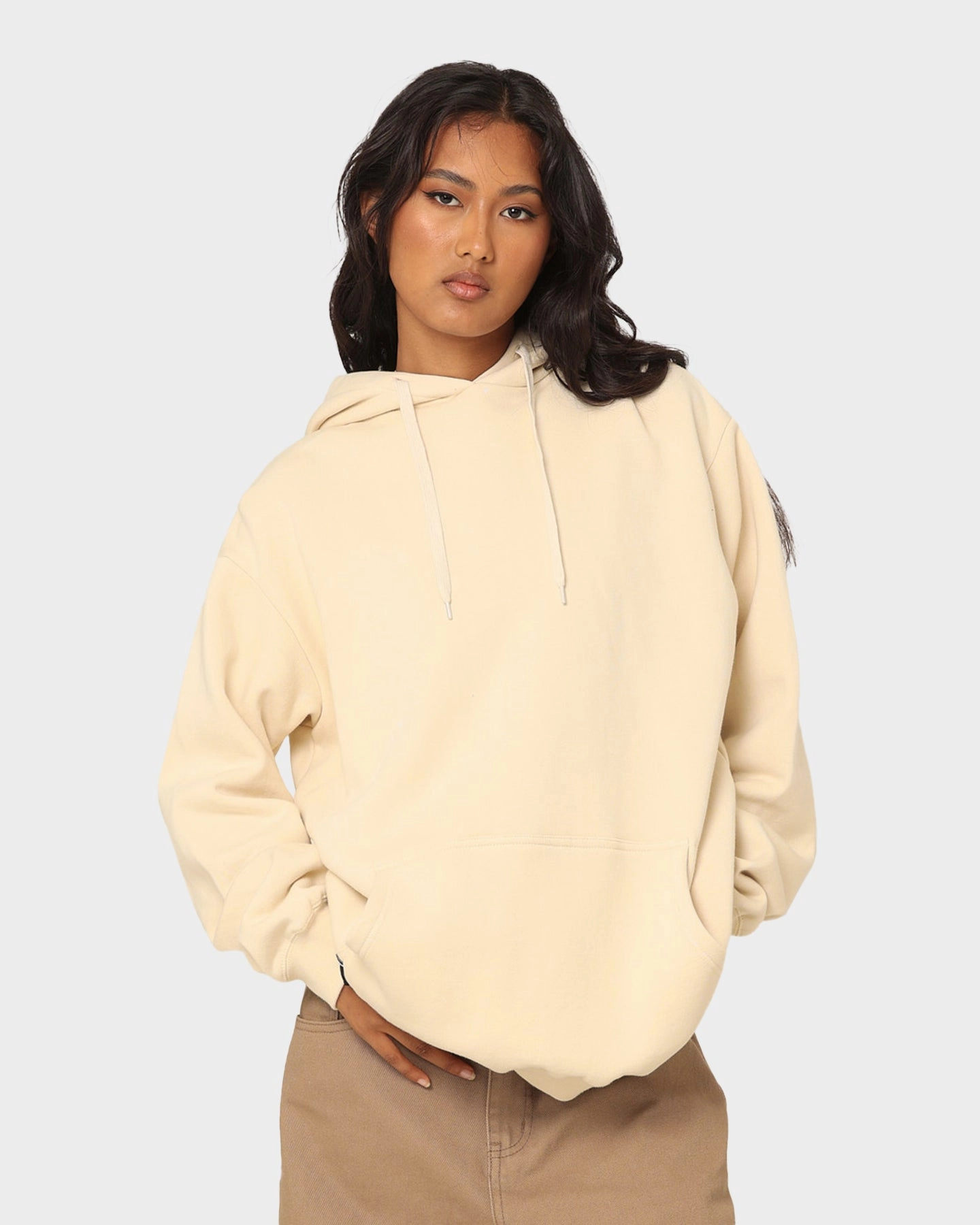 Stussy Back Appliqu?? 50/50 Hoodie Cream UltraThinLayer