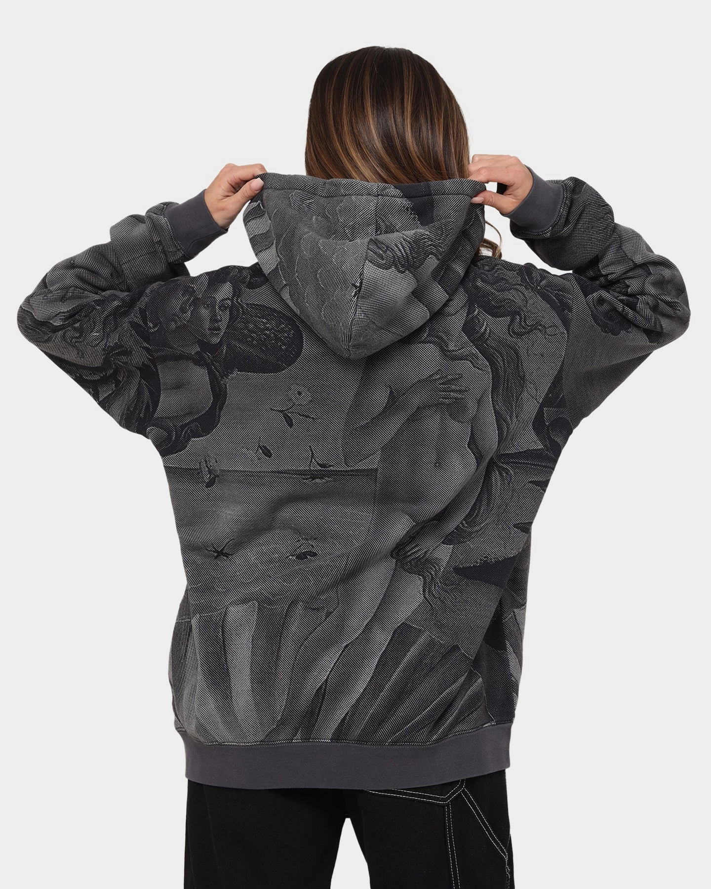 Stussy Dyed Venus Hoodie Black Lightweight Padding