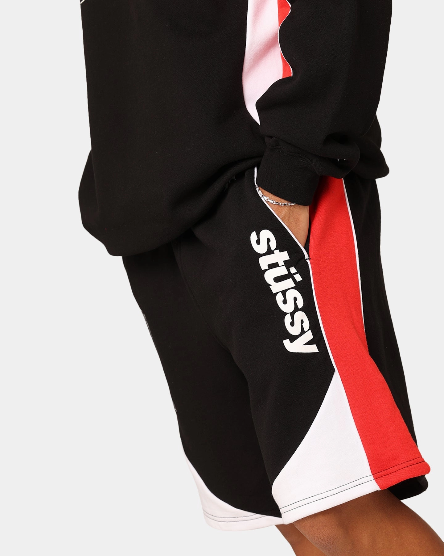 overalls Snag Free Fabric Technology Stussy Football Panelled Shorts Black