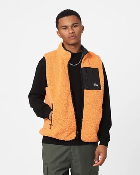Functional Fit Stussy Reversible Stock Sherpa Jacket Orange