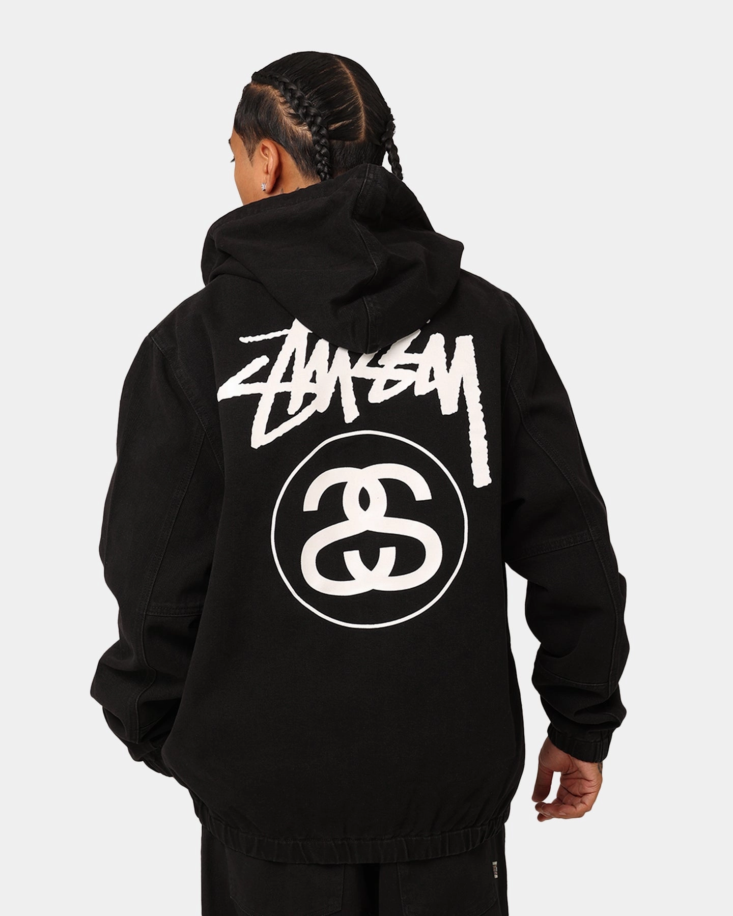 Stussy SS Link Lightweight Denim Jacket Black Denim Autumn Weightless Construction