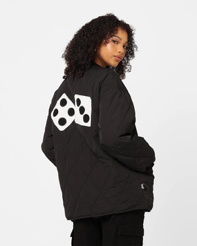 Stussy Women's Dice Quilted Jacket Black Ability