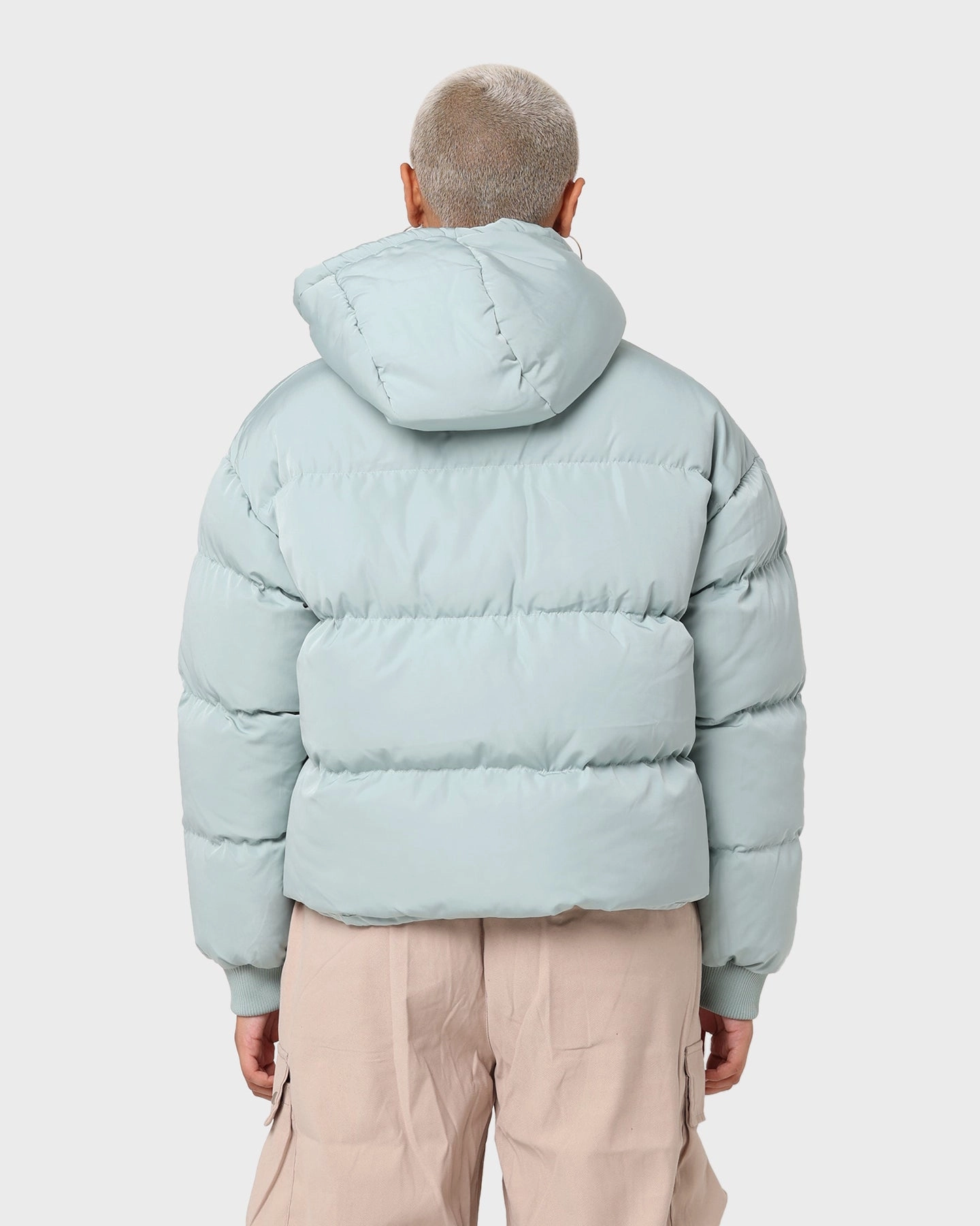 Cozy Lining Stussy Women's Graffiti Hood Puffer Jacket Basil