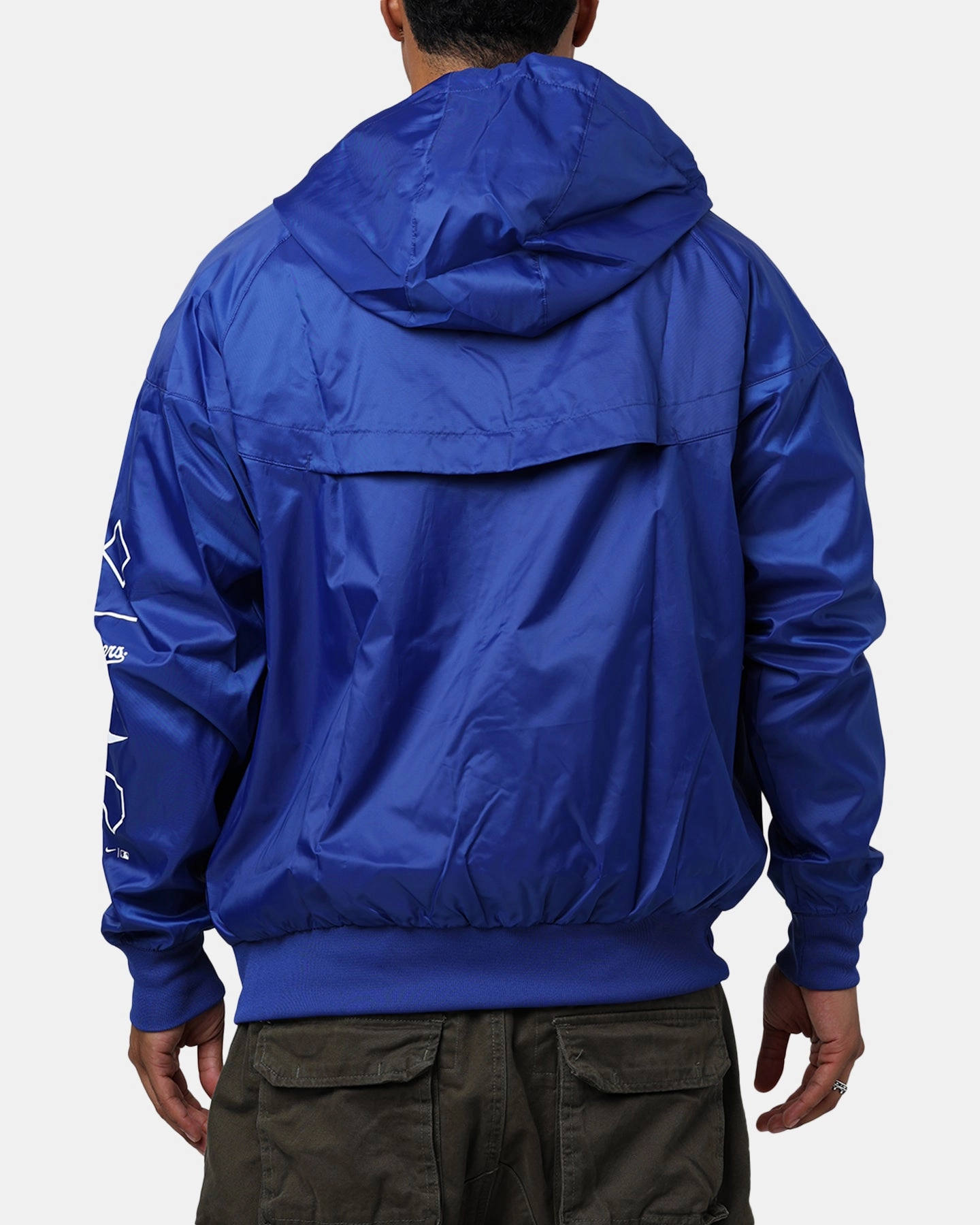 Non Bulky Silhouette Nike Los Angeles Dodgers Team Windrunner Jacket Rush Blue/White