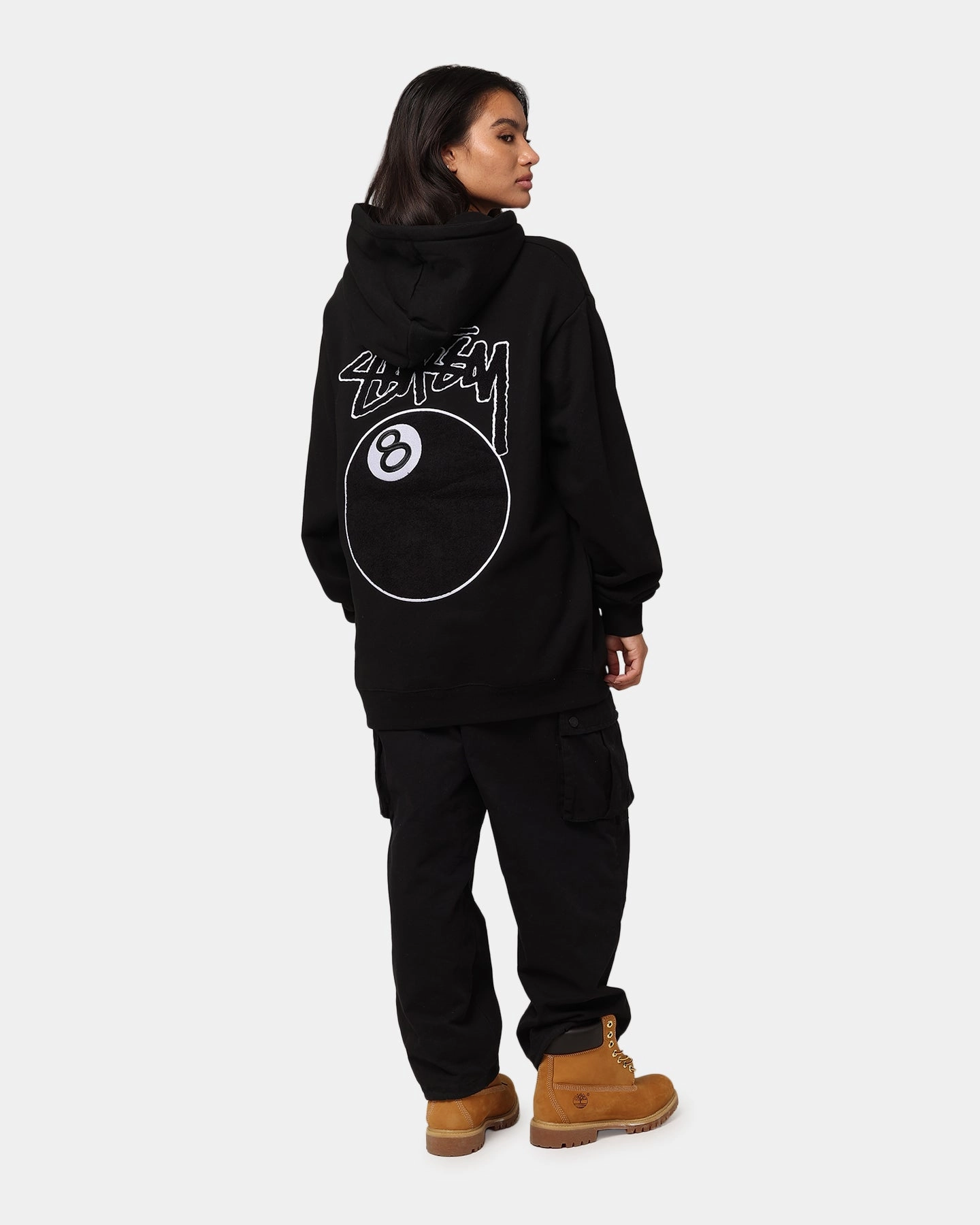 All-Season Outerwear St??ssy 8 Ball Chenille Hoodie Black